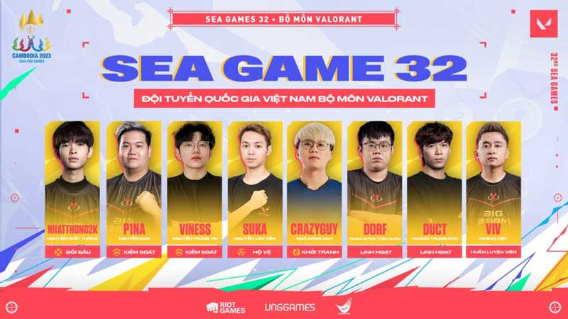 VALORANT: Chốt danh sách đội tuyển Valorant đại diện Việt Nam tại SEA Games 32 tại Campuchia